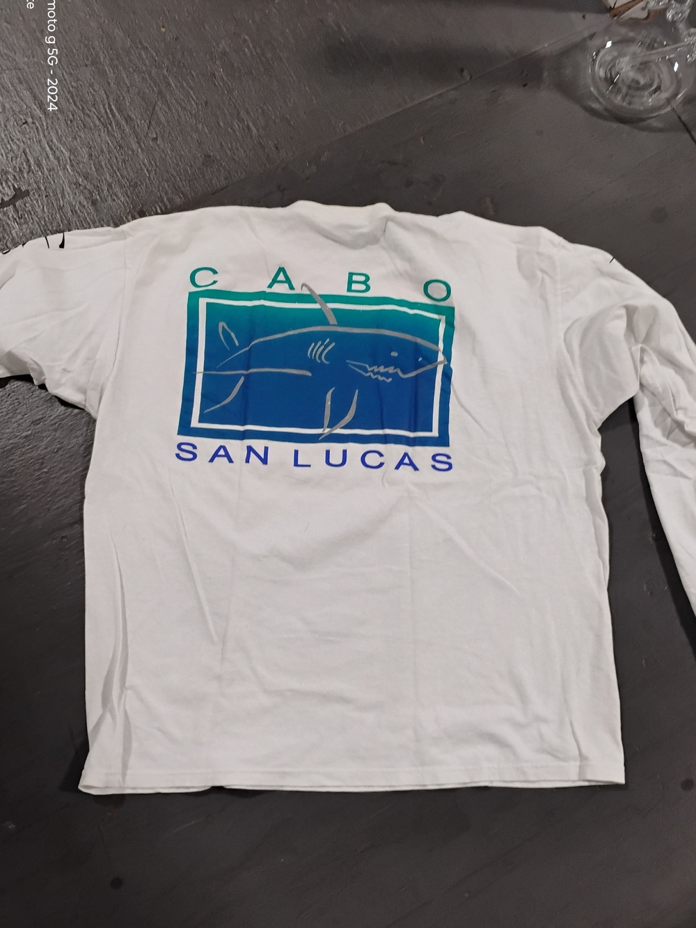Cabo San Lucas White Long-Sleeve Graphic Tee